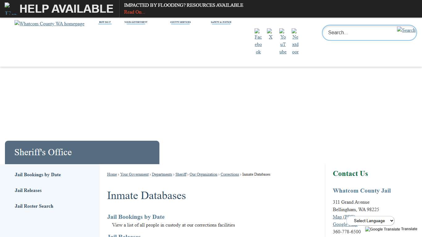 Inmate Databases | Whatcom County, WA - Official Website